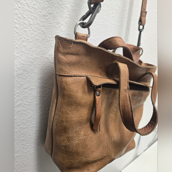 Latico New Jersey USA Leather Crossbody Tote Purse – Tan - Picture 3 of 11